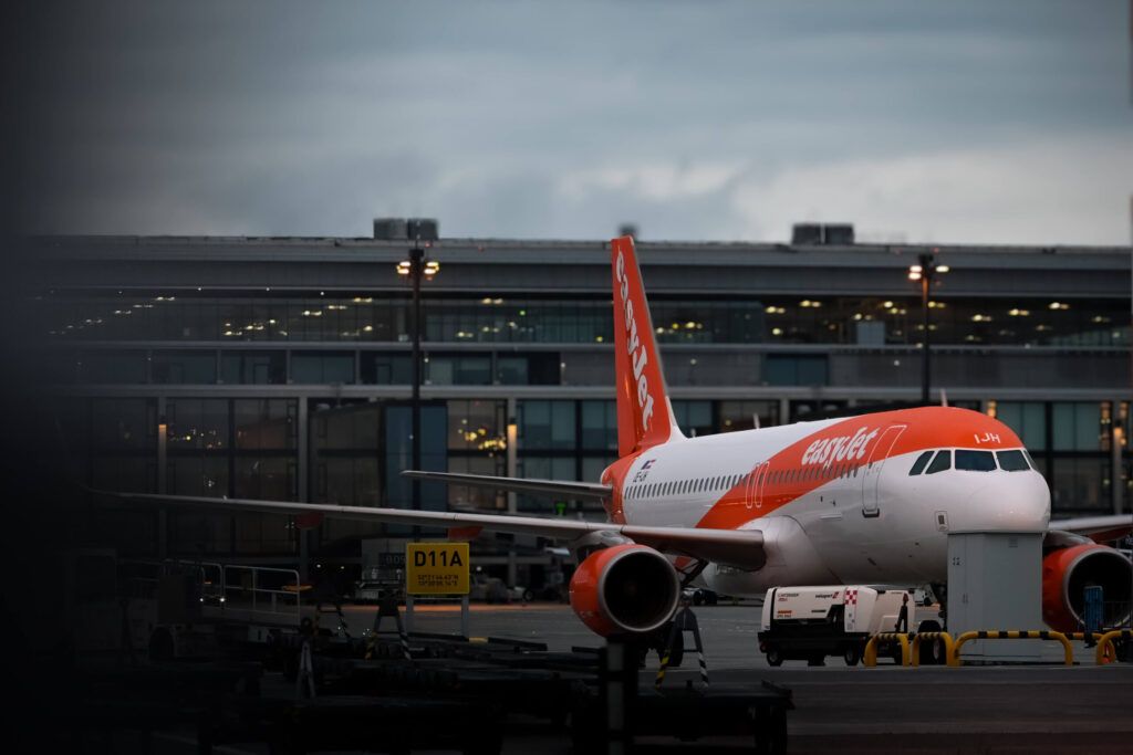 Easyjet in Parkposition